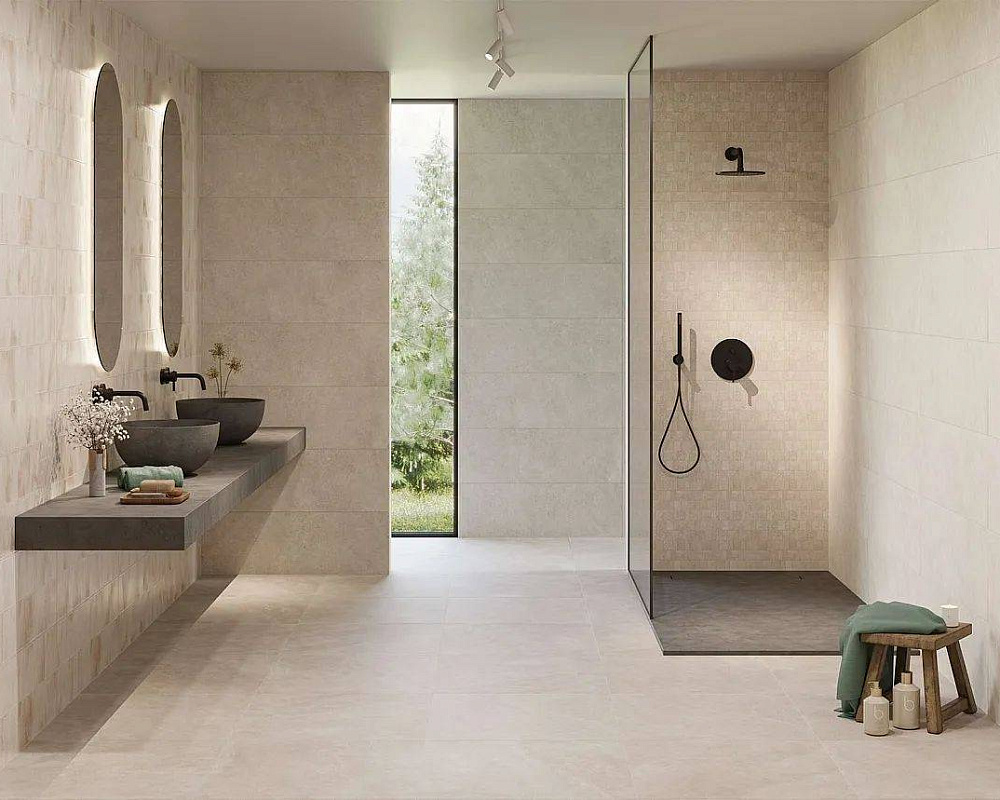 Beige Matt Rect 30x90